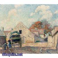 TSD3528 - Tranh sơn dầu làng quê